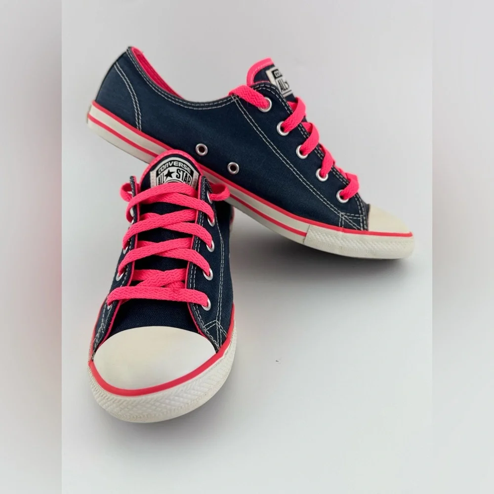 Converse All Star Women's Low Top Canvas Dainty Ox Athletic Navy Sneakers Size 9 - Picture 12 of 12